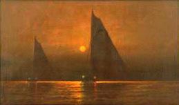 unknow artist C.S. Dorion sailing at dusk oil painting picture